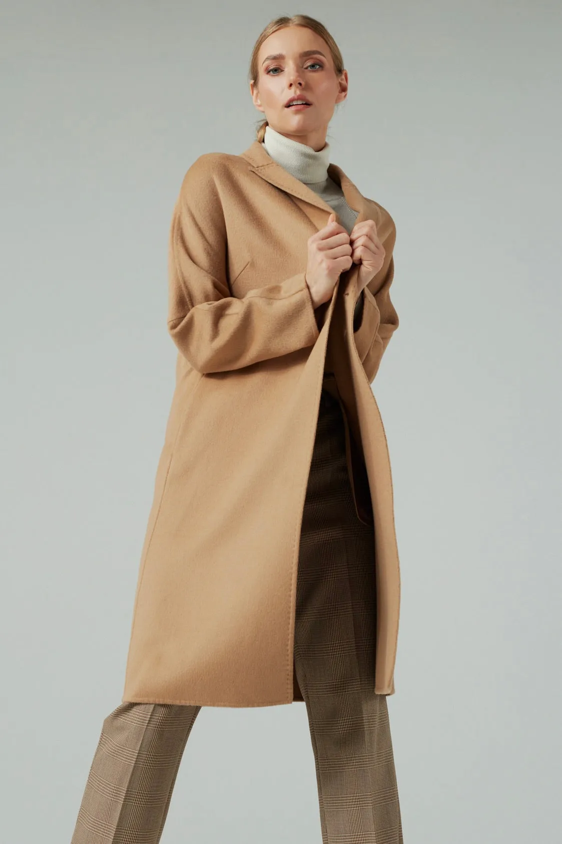 WOOL RICH CHIC COAT CAMEL