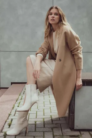 WOOL RICH CHIC COAT CAMEL