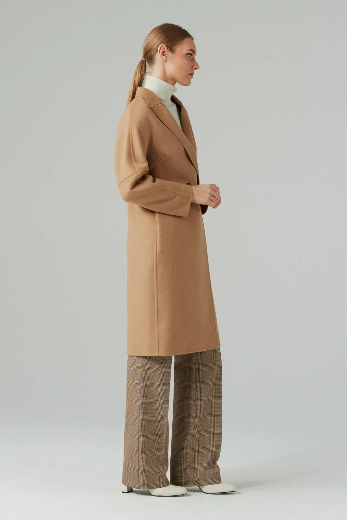 WOOL RICH CHIC COAT CAMEL